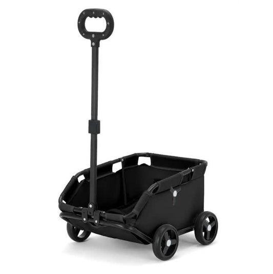 Black Compact Foldable Pet Stroller for Dogs and Cats - Lightweight Travel Pushchair for Small Pets, Teddy Dogs, and Cats - Portable and Collapsible Pet Buggy for Outdoor Adventures Tools > Tools Storage > Utility Trolleys Woofy and Whiskers