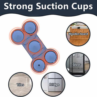Orange Silicone Pet Licking Mat Slow Feeder Pad with Strong Suction and Foldable Design, Heat Resistant -40°C to 240°C, for Dogs and Cats Pet Care > Dog Supplies > Dog Bowls, Feeders & Waterers Woofy and Whiskers
