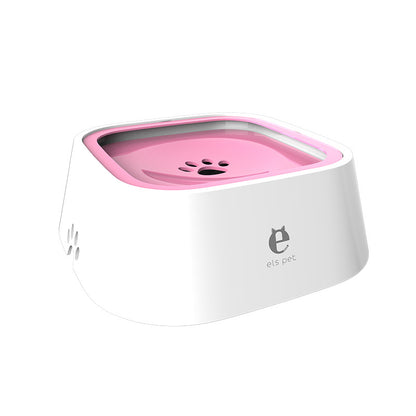 Pink Anti-Spill Floating Pet Water Bowl for Dogs and Cats - 1L Capacity, Splash-Proof and Anti-Wet Mouth Design Pet Care > Dog Supplies > Dog Bowls, Feeders & Waterers Woofy and Whiskers