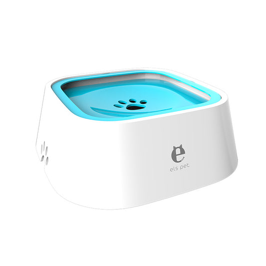 Blue Anti-Spill Floating Pet Water Bowl for Dogs and Cats - 1L Capacity, Splash-Proof and Anti-Wet Mouth Design Pet Care > Dog Supplies > Dog Bowls, Feeders & Waterers Woofy and Whiskers