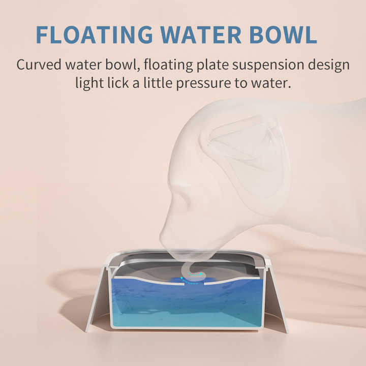 Blue Anti-Spill Floating Pet Water Bowl for Dogs and Cats - 1L Capacity, Splash-Proof and Anti-Wet Mouth Design Pet Care > Dog Supplies > Dog Bowls, Feeders & Waterers Woofy and Whiskers