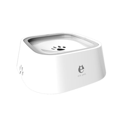 White Anti-Spill Floating Pet Water Bowl for Dogs and Cats - 1L Capacity, Splash-Proof and Anti-Wet Mouth Design Pet Care > Dog Supplies > Dog Bowls, Feeders & Waterers Woofy and Whiskers