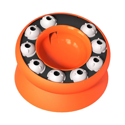 Orange Interactive Slow Feeder Cat Bowl - 15° Tilt Design, Puzzle Feeder for Healthy Eating Pet Care > Cat Supplies > Cat Bowls, Feeders & Waterers Woofy and Whiskers