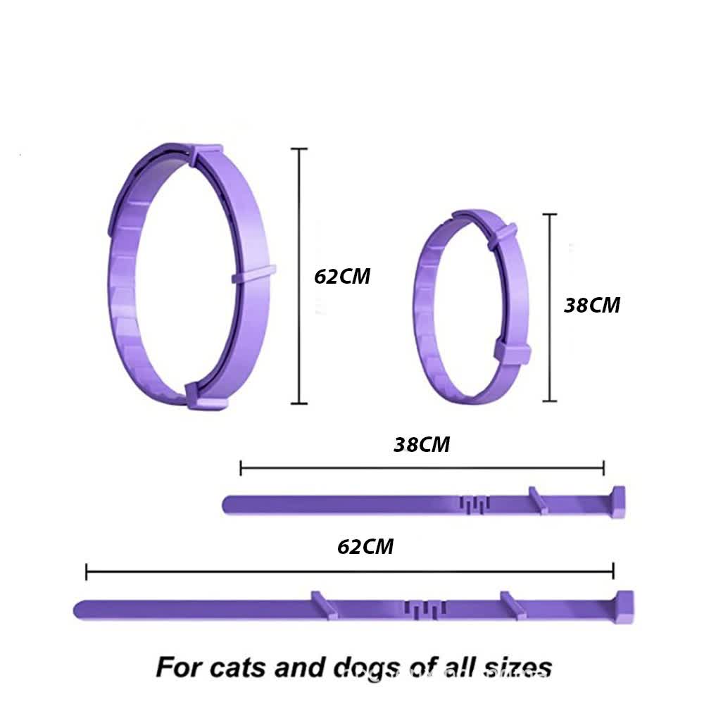 Blue Calming Collars for Cats - Natural Anxiety Relief, Adjustable, 4 Pack Pet Care > Cleaning & Maintenance > Pet Medical Collars Woofy and Whiskers