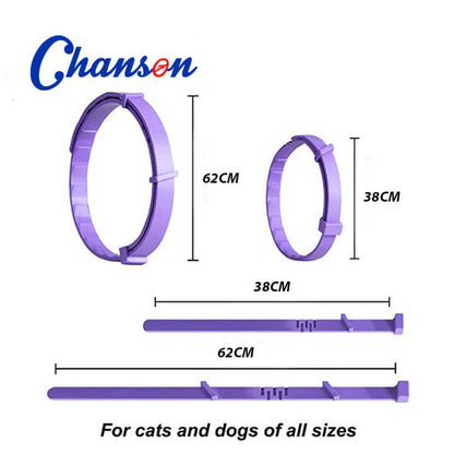Black Calming Collars for Cats - Natural Anxiety Relief, Adjustable, 3 Pack (2 set/6PCS) Pet Care > Cleaning & Maintenance > Pet Medical Collars Woofy and Whiskers