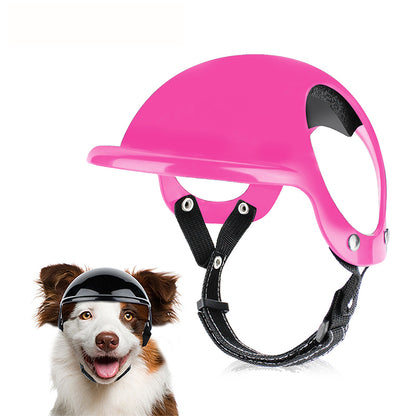 Size M Pink Pet Safety Helmet - Stylish Protective Headgear for Dogs Pet Care > Dog Supplies > Dog Training Aids Woofy and Whiskers
