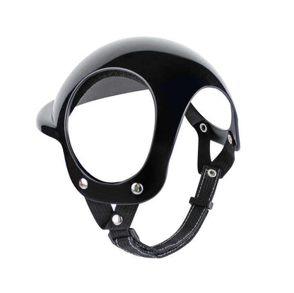 Size M Black Pet Safety Helmet - Stylish Protective Headgear for Dogs Pet Care > Dog Supplies > Dog Training Aids Woofy and Whiskers