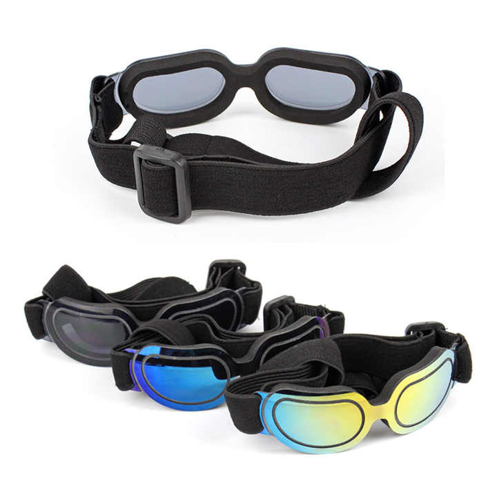 Black Lenses Pet Sunglasses for Dogs and Cats - UV Protection, Adjustable Strap, Anti-Wind and Anti-Fog Pet Goggles Pet Care > Dog Supplies > Dog Training Aids Woofy and Whiskers