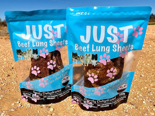 1x Just Beef Lung Sheets Pet Care > Pet Food > Dog Food Woofy and Whiskers