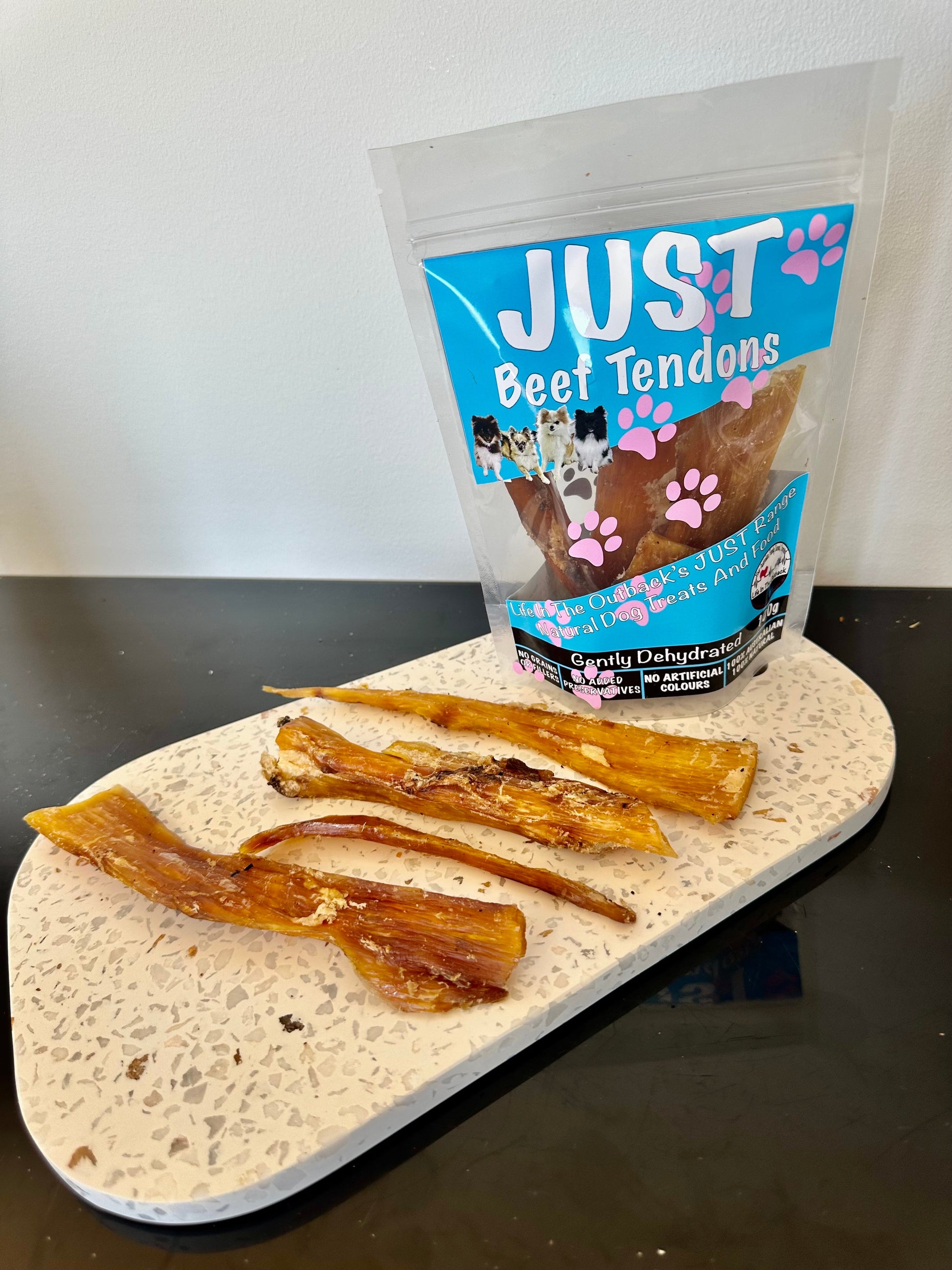 1x Just Beef Tendons Pet Care > Pet Food > Dog Food Life in the outback
