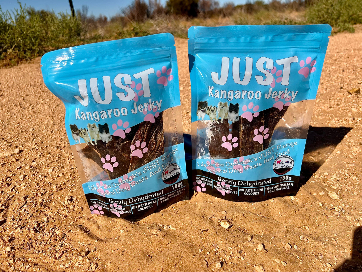 1x Just Kangaroo Jerky Pet Care > Pet Food > Dog Food Life in the outback