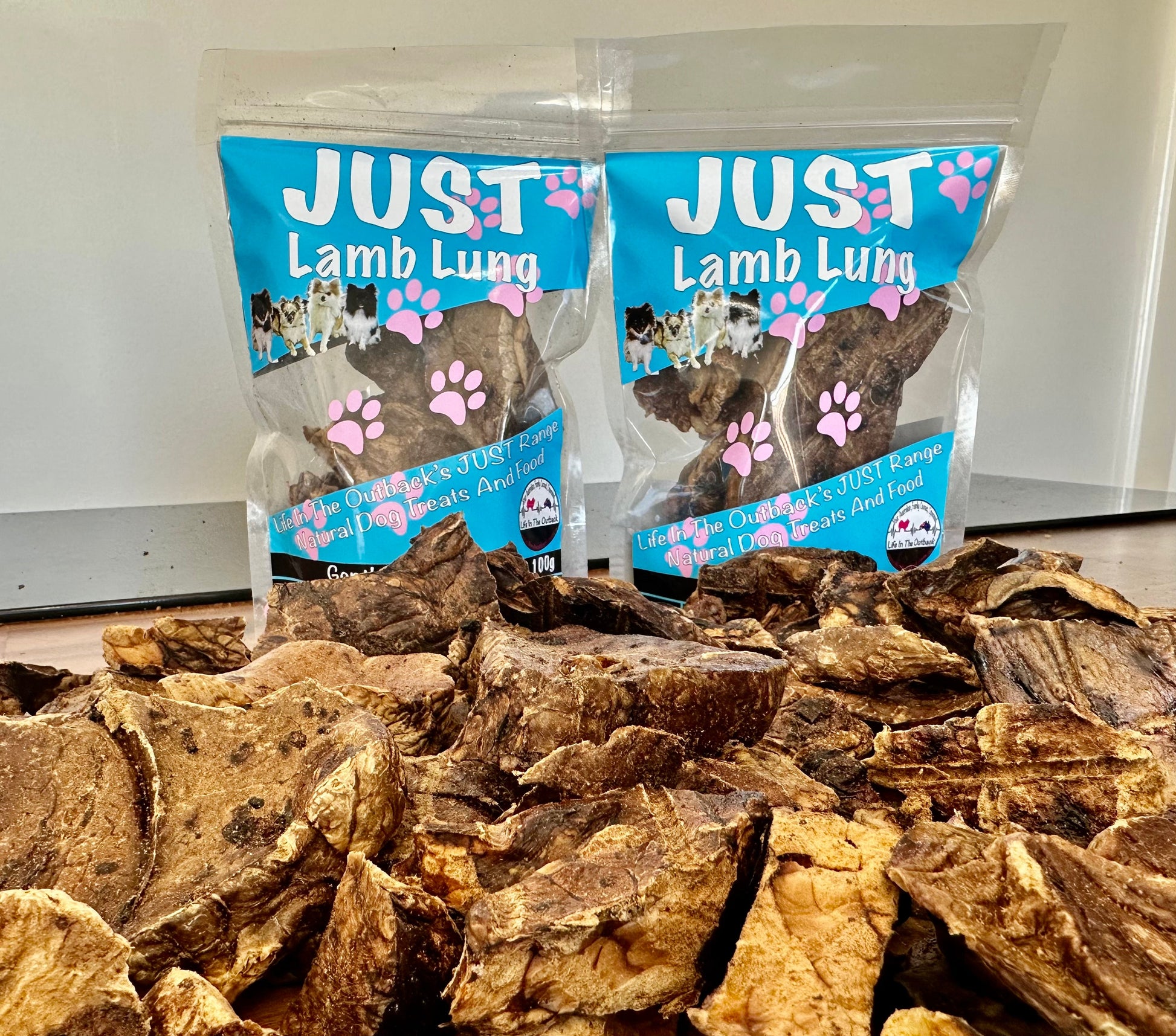 1x Just Lamb Lung - 100g Pet Care > Pet Food > Dog Food Life in the outback