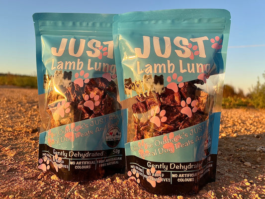 1x Just Lamb Lung - 50g Pet Care > Pet Food > Dog Food Woofy and Whiskers