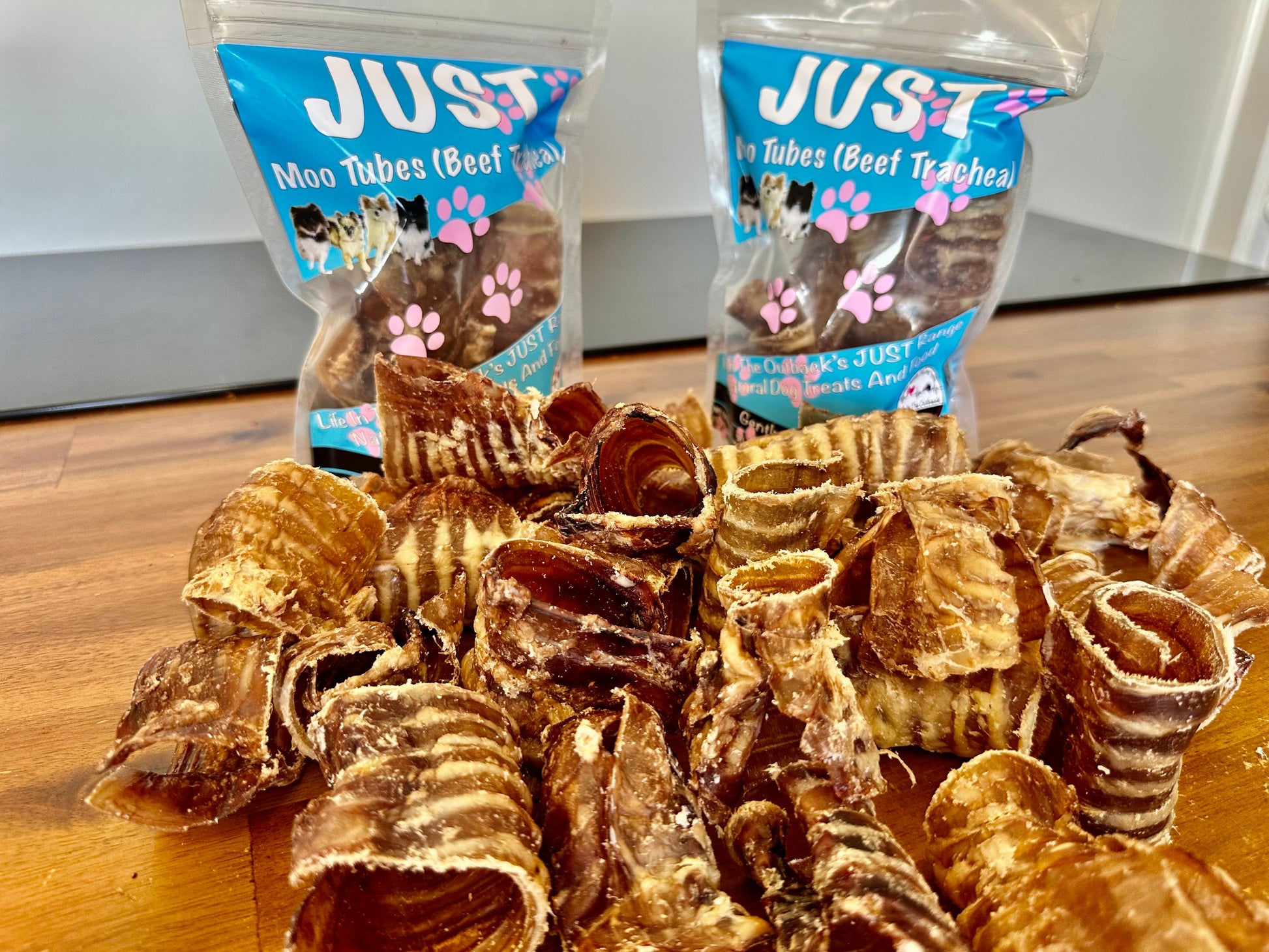 1x Just Moo Tubes ( Beef Trachea ) Pet Care > Pet Food > Dog Food Life in the outback