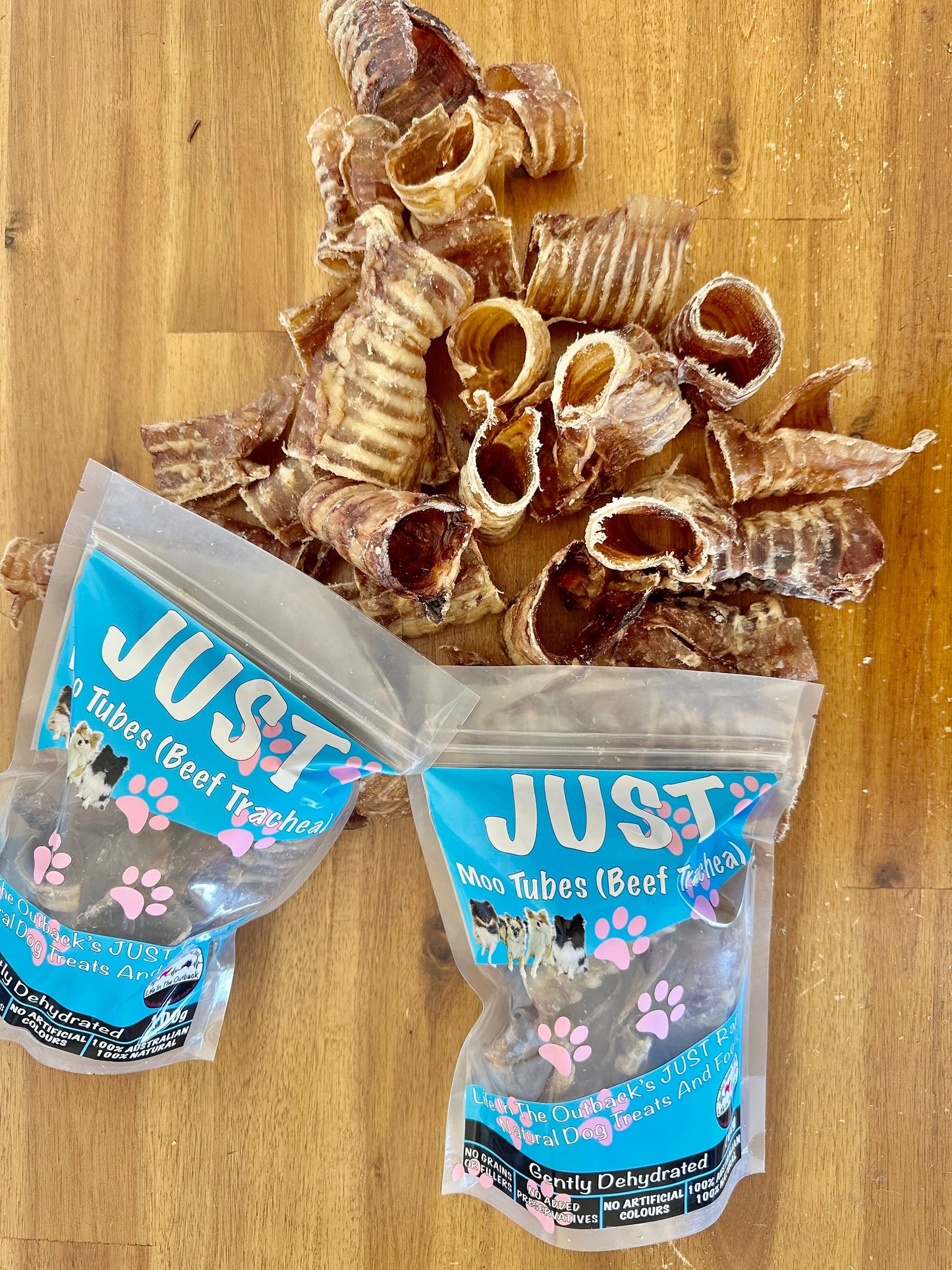 1x Just Moo Tubes ( Beef Trachea ) Pet Care > Pet Food > Dog Food Life in the outback