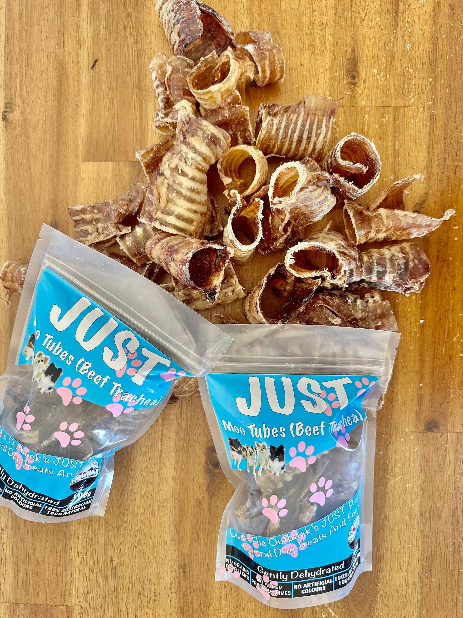 1x Just Moo Tubes ( Beef Trachea ) Pet Care > Pet Food > Dog Food Life in the outback