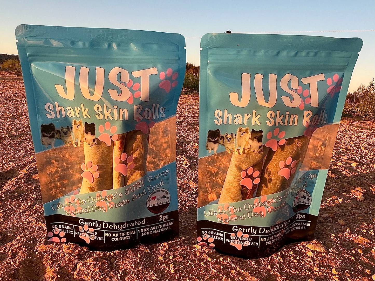 1x Just Shark Skin Rolls Pet Care > Pet Food > Dog Food Life in the outback