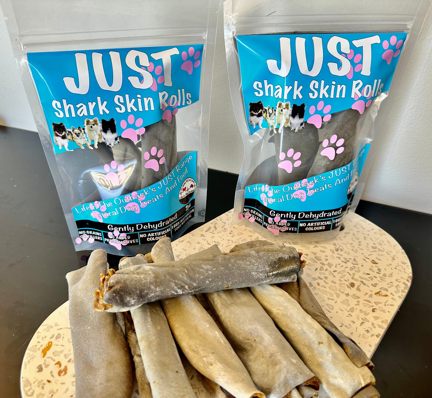 1x Just Shark Skin Rolls Pet Care > Pet Food > Dog Food Life in the outback