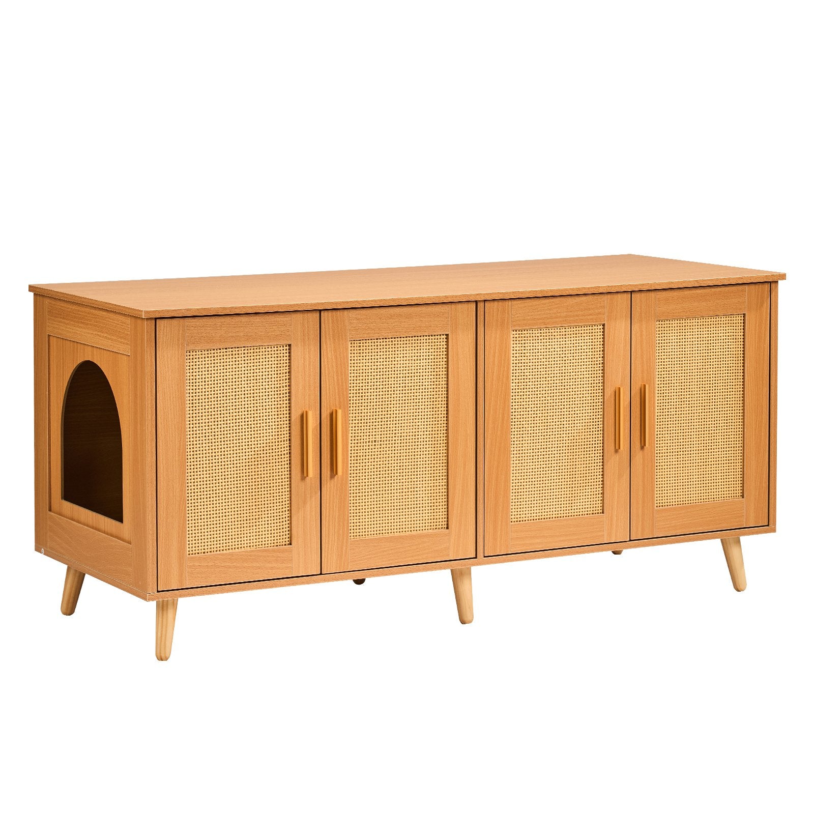 VEVOR Cat Litter Box Enclosure Wooden Litter Box Furniture Hidden for 2 Cats Pet Care > Cat Supplies > Cat Litter Woofy and Whiskers