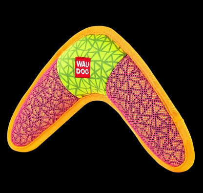 WAUDOG – Fun – Boomerang Dog toys Collar company Pink Boomerang