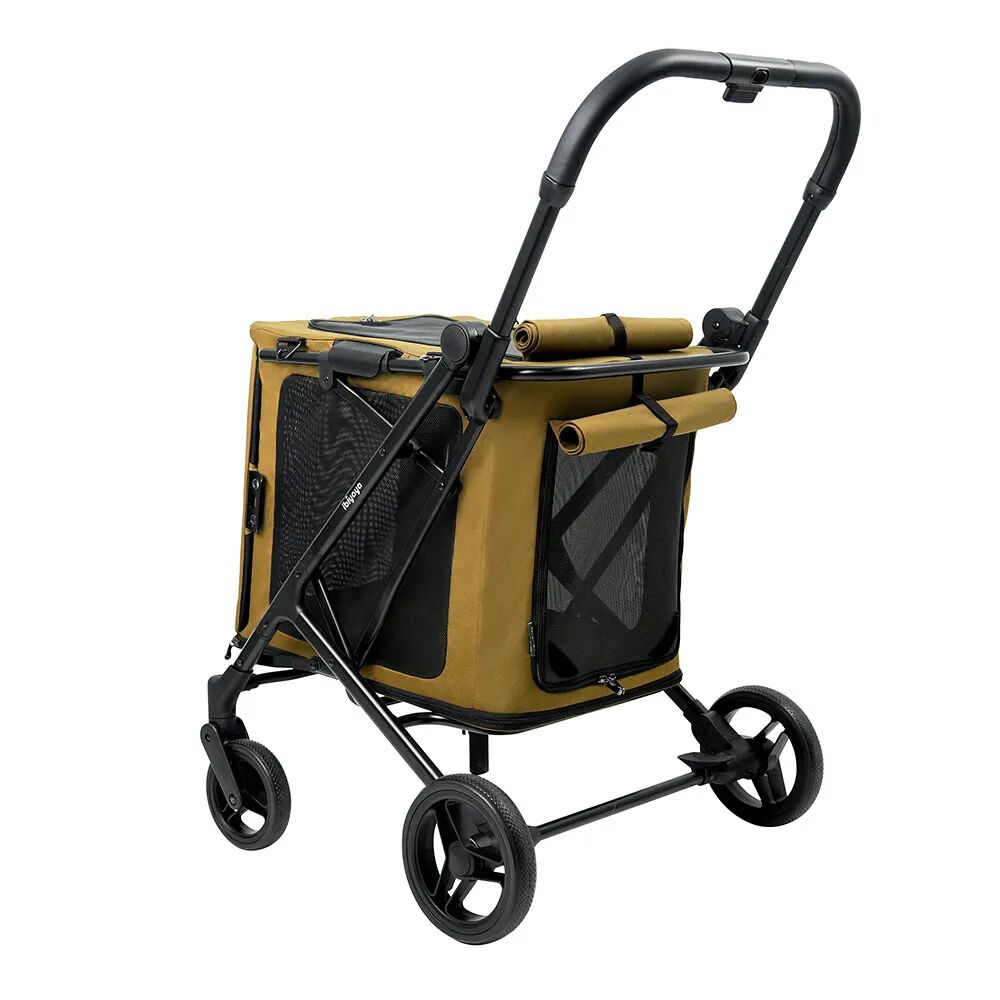 Ibiyaya Bigbuddy Stroller And Crate Combo - Crystal Teal pet stroller ibiyaya camel
