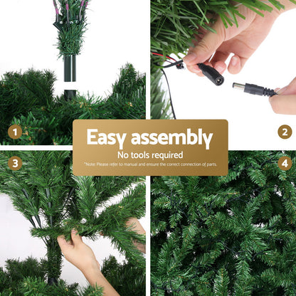 Jingle Jollys Christmas Tree 1.8m LED Xmas Tree Decorations 874 Tips Occasions > Christmas > Christmas Trees Woofy and Whiskers
