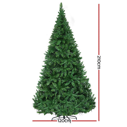 Jingle Jollys Christmas Tree 2.1m Xmas Tree Decorations 1134 LEDs Occasions > Christmas > Christmas Trees Woofy and Whiskers