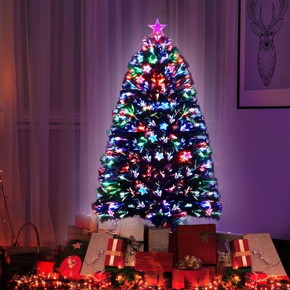 Jingle Jollys 1.2m Christmas Tree Optic Fibre LED Xmas tree Multi Colour Occasions > Christmas > Christmas Trees Woofy and Whiskers