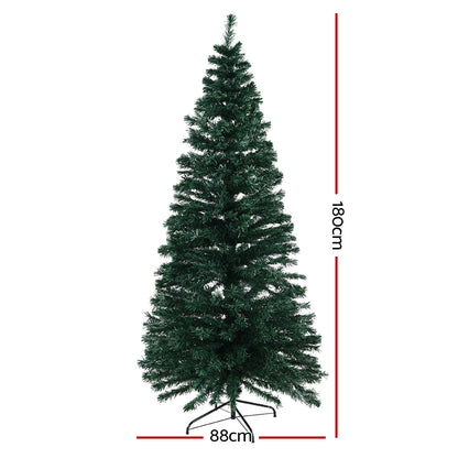 Jingle Jollys 1.8m Christmas Tree Optic Fibre LED Xmas tree 300 Tips Occasions > Christmas > Christmas Trees Jingle jollies