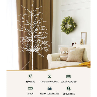 2.1M Christmas Tree 480 LED Solar Jingle Jollys Occasions > Christmas > Outdoor Decorations & Lights Woofy and Whiskers