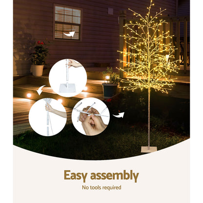 2.1M Christmas Tree 480 LED Solar Jingle Jollys Occasions > Christmas > Outdoor Decorations & Lights Woofy and Whiskers