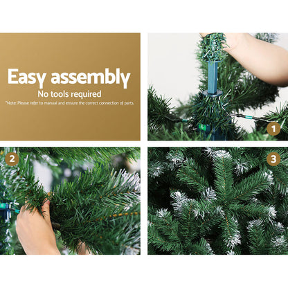 Jingle Jollys Christmas Tree 2.4m Snowy Xmas Tree Decoration 1225 Tips Occasions > Christmas > Christmas Trees Woofy and Whiskers
