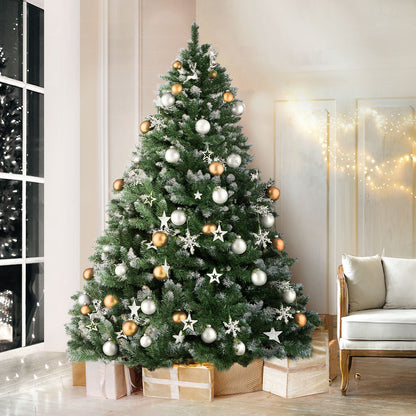 Jingle Jollys Christmas Tree 2.4m Snowy Xmas Tree Decoration 1225 Tips Occasions > Christmas > Christmas Trees Woofy and Whiskers