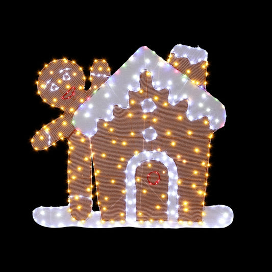 330 LED Christmas Lights Gingerbread Motif Fairy Light Decoration Jingle Jollys Occasions > Christmas > Outdoor Decorations & Lights Woofy and Whiskers