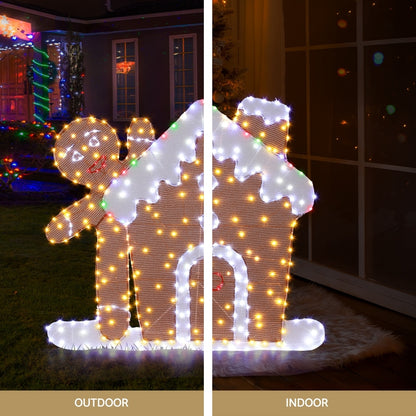 330 LED Christmas Lights Gingerbread Motif Fairy Light Decoration Jingle Jollys Occasions > Christmas > Outdoor Decorations & Lights Woofy and Whiskers