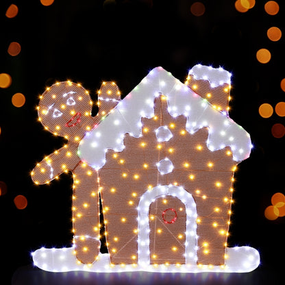 330 LED Christmas Lights Gingerbread Motif Fairy Light Decoration Jingle Jollys Occasions > Christmas > Outdoor Decorations & Lights Woofy and Whiskers