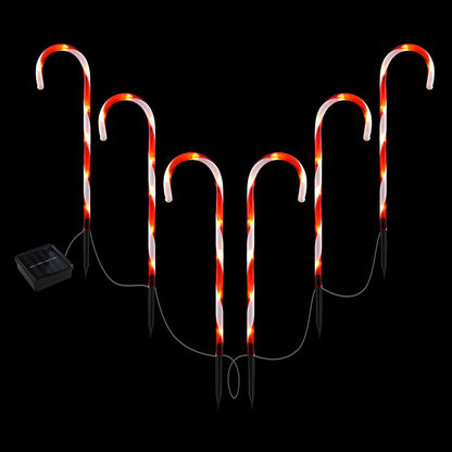 42 LED 6 PCS Christmas Lights Path Ground Light Garden Decorations Jingle Jollys Occasions > Christmas > Outdoor Decorations & Lights Woofy and Whiskers