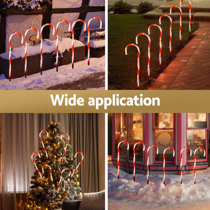 42 LED 6 PCS Christmas Lights Path Ground Light Garden Decorations Jingle Jollys Occasions > Christmas > Outdoor Decorations & Lights Woofy and Whiskers