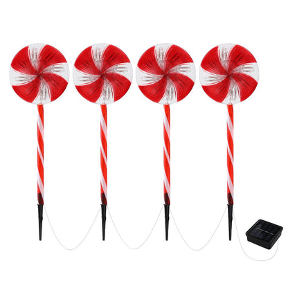 4 PCS Christmas Lights Path Ground Light Garden Decoration 112 LED Jingle Jollys Occasions > Christmas > Outdoor Decorations & Lights Woofy and Whiskers