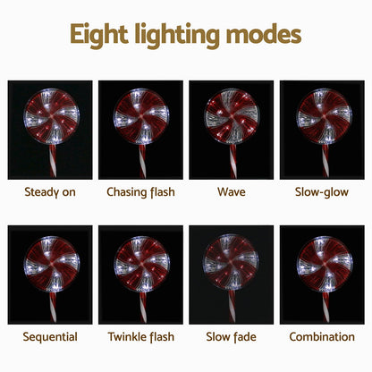 4 PCS Christmas Lights Path Ground Light Garden Decoration 112 LED Jingle Jollys Occasions > Christmas > Outdoor Decorations & Lights Woofy and Whiskers