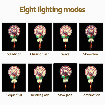 4 PCS Christmas Lights Path Ground Light Garden Decorations 68 LED Jingle Jollys Occasions > Christmas > Outdoor Decorations & Lights Woofy and Whiskers