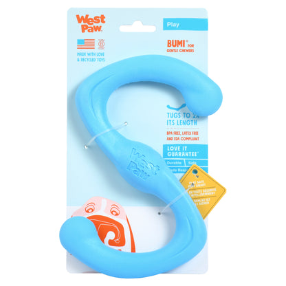 West Paw Bumi Tug & Fetch Zogoflex Dog Toy Dog toys West Paw Design Small Blue