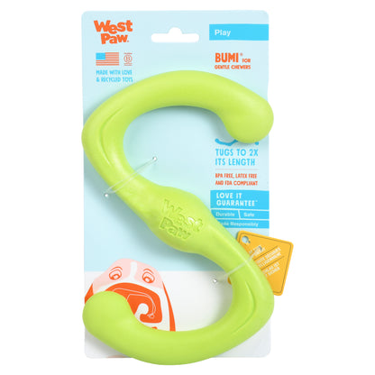 West Paw Bumi Tug & Fetch Zogoflex Dog Toy Dog toys West Paw Design Small Green