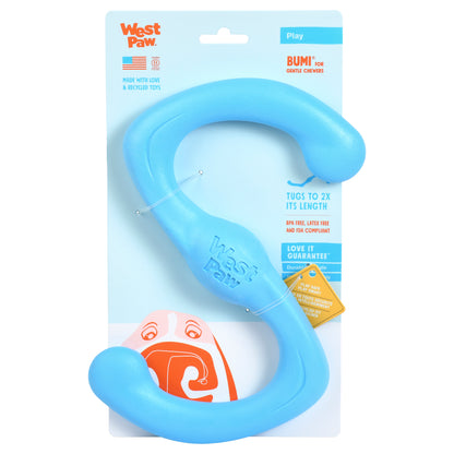West Paw Bumi Tug & Fetch Zogoflex Dog Toy Dog toys West Paw Design Large Blue