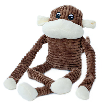 Zippy Paws Spencer the Crinkle Monkey Long Leg Plush Dog Toy - Purple Dog toys zippy paws Brown 51cm
