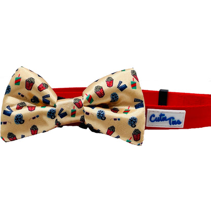 Fish Bone Red Dog Bow Tie Dog Apparel bow tie cuter Ties Movie night