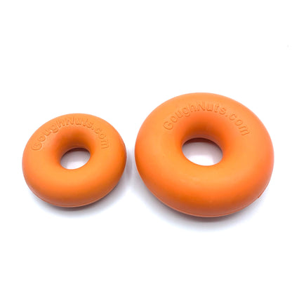 Goughnuts Dog Rings for Aggressive chewers tough dog toys GOUGHNUTS Orange Medium