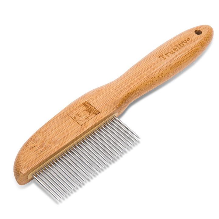 Bamboo Grooming Brush with Fine Toothed CombEco FriendlyWoofy and Whiskers