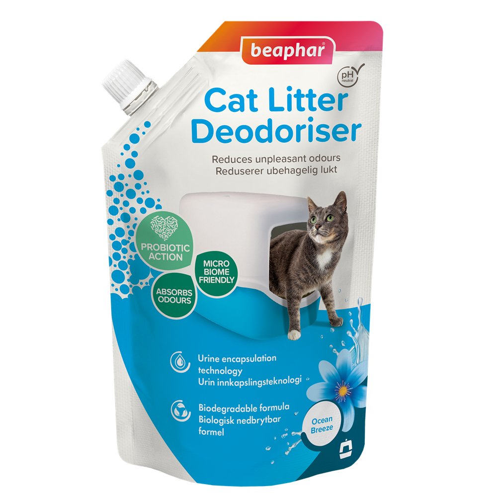 Beaphar Beaphar Multi Fresh Cat Litter Deodoriser Ocean Breezebiodegradablelow perfumeWoofy and Whiskers