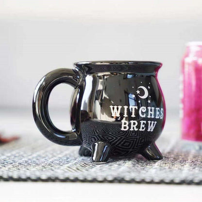 Black Coffee Cauldron Mug Brew Magic in Every Sip Home & Garden > Kitchenware Generic
